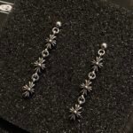 CHROME HEARTS 3-section cross flower earrings（CHROME HEARTS 111） - 图片 4