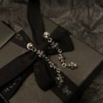 CHROME HEARTS 3-section cross flower earrings（CHROME HEARTS 111） - 图片 3