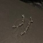 CHROME HEARTS 3-section cross flower earrings（CHROME HEARTS 111） - 图片 6