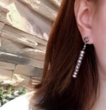 CHROME HEARTS Faceted Cross Cylindrical Earrings（CHROME HEARTS 115） - 图片 6