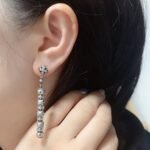CHROME HEARTS Faceted Cross Cylindrical Earrings（CHROME HEARTS 115） - 图片 8