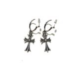 CHROME HEARTS Large cross earrings（CHROME HEARTS 139） - 图片 2