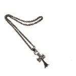 CHROME HEARTS Classic Double Cross Necklace（CHROME HEARTS 145）