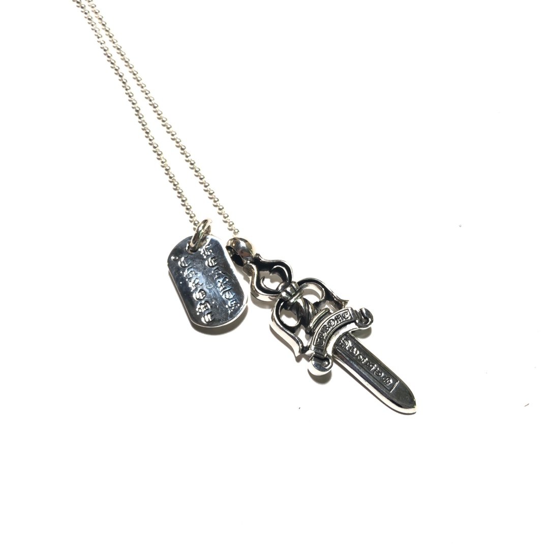 CHROME-HEARTS-151-2 CHROME HEARTS Chrome Hearts Large Sword Necklace(CHROME HEARTS 151) - 图片 1