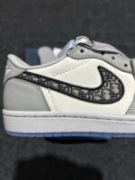 Dior × Nike Air Jordan 1 Low OG "Wolf Grey/Black-Sail-White" (CN8608-002) - 图片 7