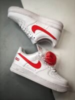 Supreme × Nike Air Force 1 Low China Exclusive "White/Speed Red"(CU9225-101) - 图片 5