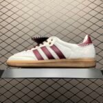 Wales Bonner × adidas Samba Pony Tonal Low "Cream White/Mystery Brown"（IE0586）