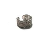 Buccellati Silver and vermeil eternal ring with brown diamonds（JAGETE012383）