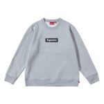 Supreme Box Logo Crewneck "Heather Grey"（SUP-FW22-785）