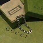 GUCCIインターロッキングG シルバー ブレスレット（YBA620798001） - 图片 6