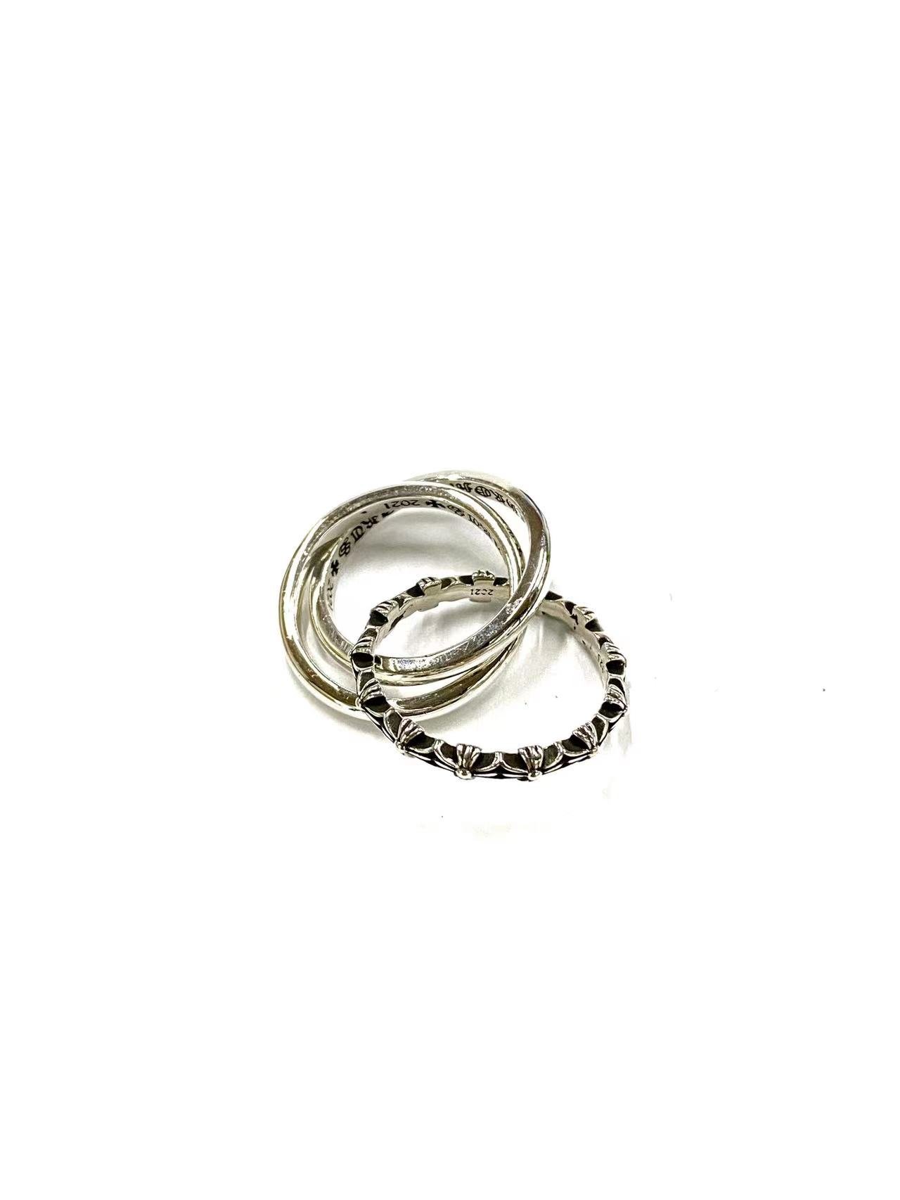 a1710743118824-1386 Chrome Hearts three-ring ring Stacked on the ceiling(CHROME HEARTS 187) - 图片 1