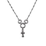 Chrome Hearts Three-Ring Small Cross Chain（CHROME HEARTS 184）
