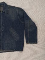 BALENCIAGA Men's Zip-up Denim Jacket in Blue (831691TSW714011） - 图片 6