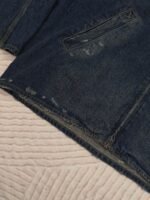 BALENCIAGA Men's Zip-up Denim Jacket in Blue (831691TSW714011） - 图片 10