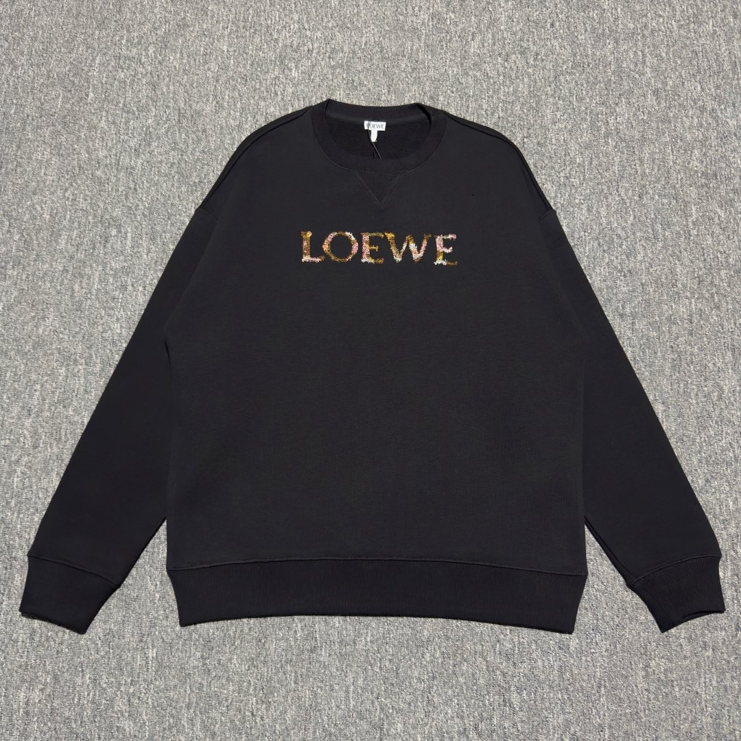 cmp-i1762767624852-8780-0-3 LOEWE Sweatshirt with Embroidered Logo (H526Y24X63-1100) - 图片 1