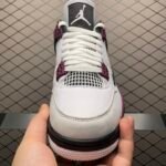 Paris Saint Germain ×Nike Air Jordan 4 Retro "White/Bordeaux/Neutral Gray"(CZ5624-100) - 图片 4