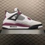 Paris Saint Germain ×Nike Air Jordan 4 Retro "White/Bordeaux/Neutral Gray"(CZ5624-100) - 图片 2