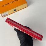 Louis Vuitton x Supreme Portefeuille Brazza Long Wallet in Red Epi Leather(M60017） - 图片 7