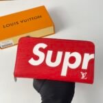 Louis Vuitton x Supreme Portefeuille Brazza Long Wallet in Red Epi Leather(M60017） - 图片 2