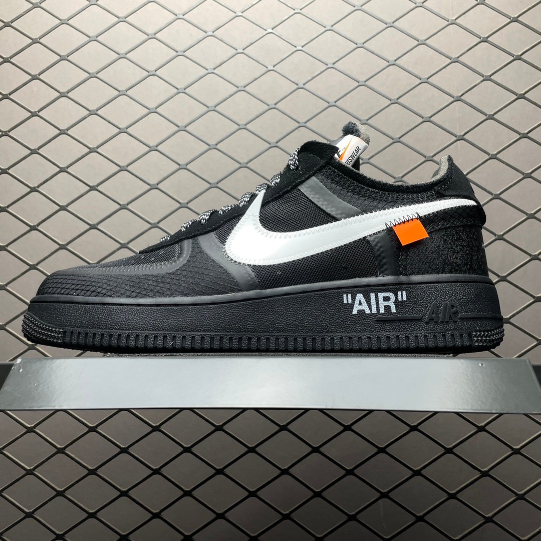 i1689488008-6732-0 Off-White × Nike Air Force 1 Low "Black" (AO4606-001) - 图片 1