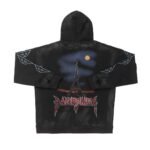 Balenciaga Eiffel Tower Paris Night Distressed Zipper Hoodie(744444TOVE51055） - 图片 2