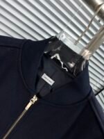 THOM BROW Navy Wool Cashmere Flannel Blouson Tonal 4-Bar Jacket  (MJO030A-06393-415） - 图片 5