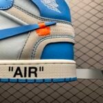 Off-White × Nike Air Jordan 1 High UNC "White/Dark Powder Blue"  (AQ0818-148) - 图片 6