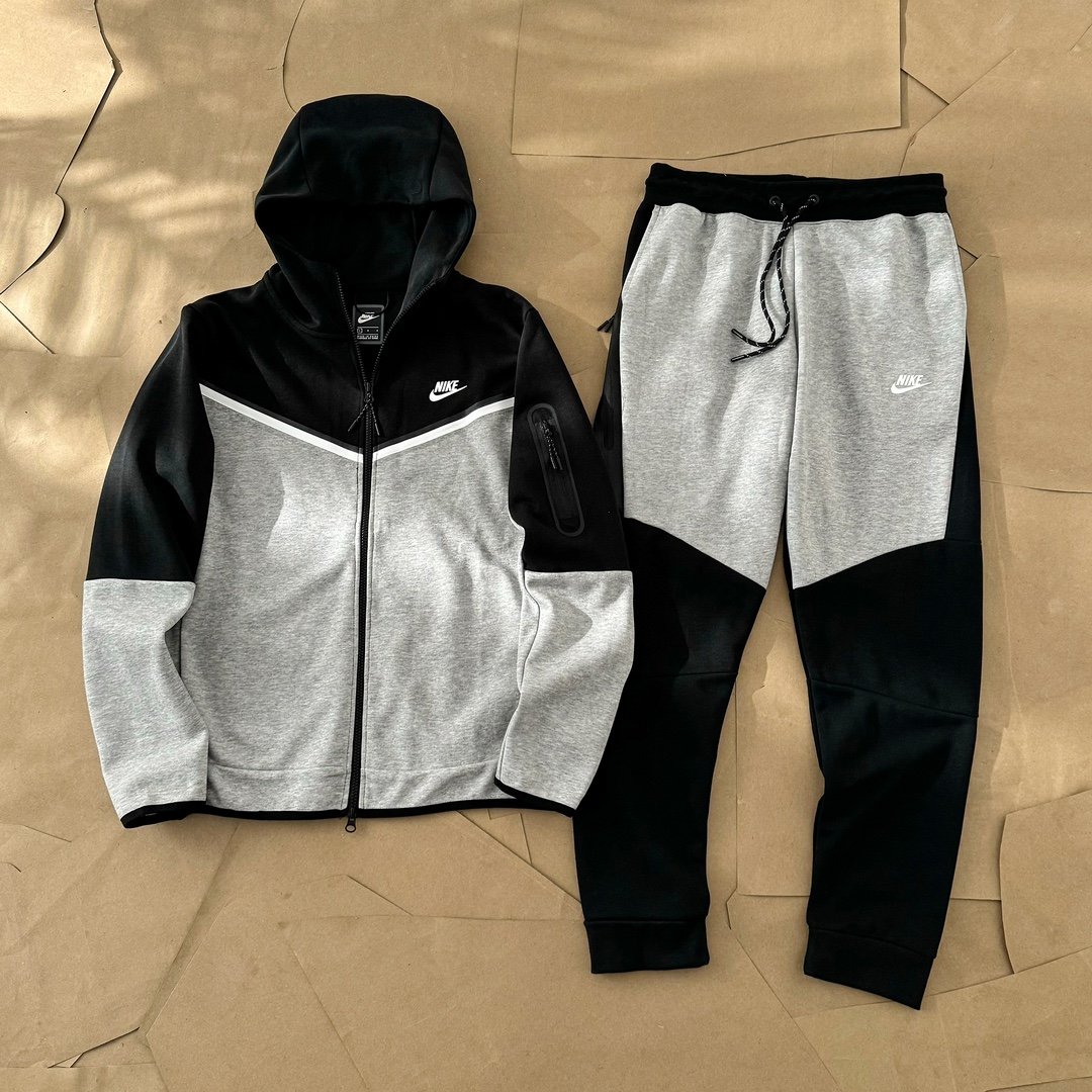 i1712681644-4971-1 Nike Sportswear Tech Fleece Full Zip Hoodie ang Sweatpants(CU4489-012) - 图片 1