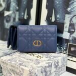 Dior Caro Cannage Bifold Coin Case in Black Leather（S5132UWHC-M900） - 图片 2