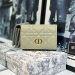 Dior Caro Cannage Bifold Coin Case in Black Leather（S5132UWHC-M900） - 图片 4