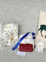 Dior Cannage Key Ring Coin Case Black（S5158UWHC-M900） - 图片 24