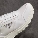 PRADA Leather and nylon high-top sneakers（2EE390_3LNW_F0009_F_G000） - 图片 5