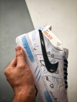 NIKE Air Force 1 '07 Low Tanabata Limited Edition Black, White, Blue Spray Paint（CW2288-111-2） - 图片 3