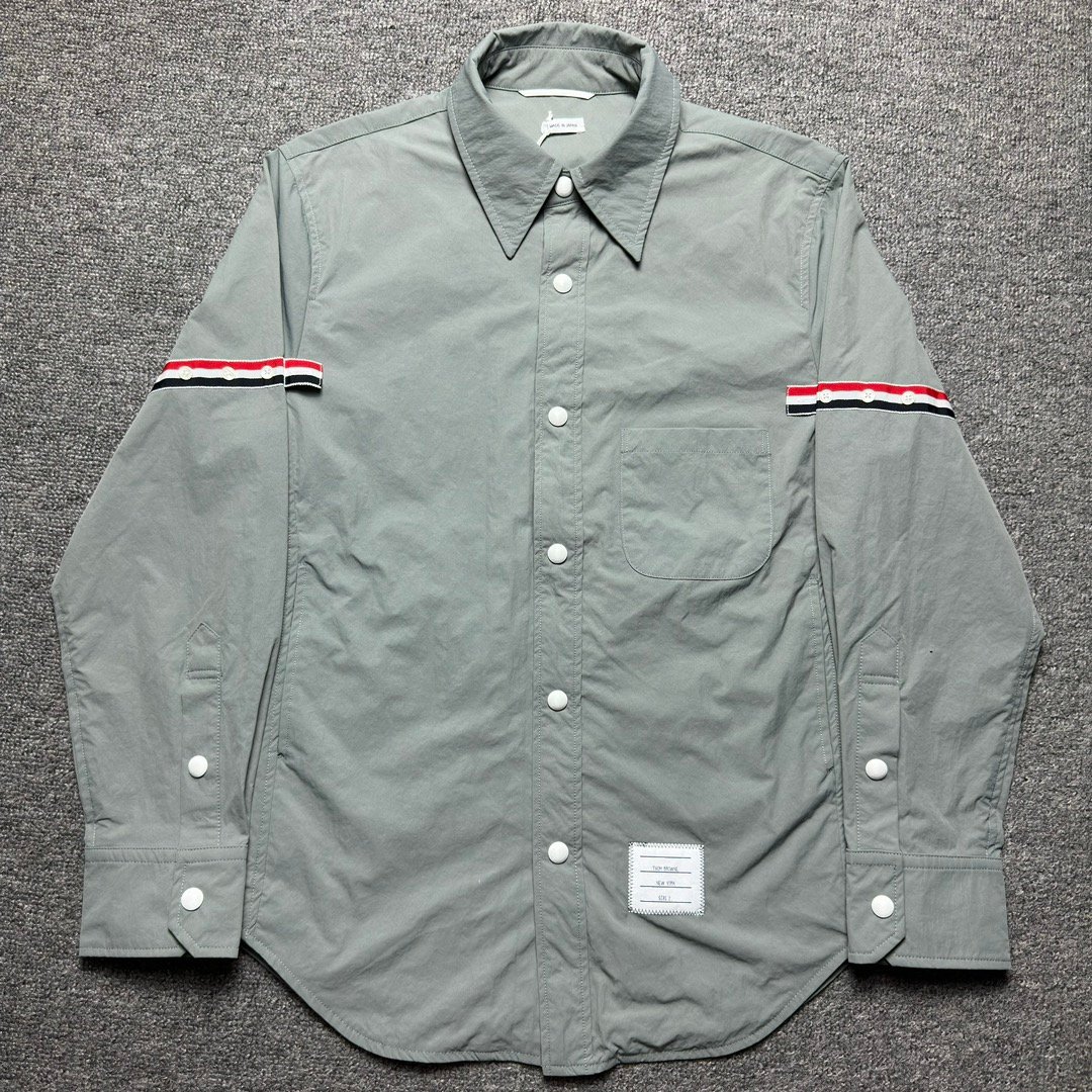 i1725789259-6036-5 Thom Browne Nylon Armband Shirt Jacket(MJO067A-04391-035) - 图片 1