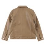 Louis Vuitton Men's LV Flower Embroidered Leather Jacket（1AFQO6） - 图片 2