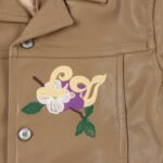 Louis Vuitton Men's LV Flower Embroidered Leather Jacket（1AFQO6） - 图片 3