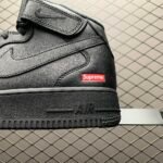 Supreme × Nike Air Force 1 Mid "Black" FW24（FZ8784-001） - 图片 5