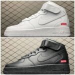 Supreme × Nike Air Force 1 Mid "Black" FW24（FZ8784-001） - 图片 8