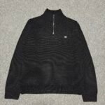 CELINE Triomphe trucker sweater in wool and cashmere  (2ADBH048T-38OW）