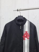 Chrome Hearts Cobra 3 Cemetery Cross Patch Nylon Racing Jacket "Black/White/Red" (CH-2024-1000） - 图片 12