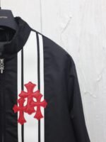 Chrome Hearts Cobra 3 Cemetery Cross Patch Nylon Racing Jacket "Black/White/Red" (CH-2024-1000） - 图片 11