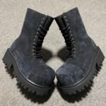 Balenciaga Men's Stomper Bootie in Black（805889W2H111000）