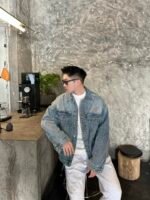 MIUMIU Denim blouson jacket（GWB195-1373-F0076-S-OOO） - 图片 12