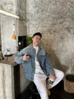 MIUMIU Denim blouson jacket（GWB195-1373-F0076-S-OOO） - 图片 13