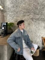 MIUMIU Denim blouson jacket（GWB195-1373-F0076-S-OOO） - 图片 15