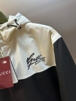 GUCCI Technical Cotton Canvas Hooded Jacket "Black/White"（787197-ZARAK-1043） - 图片 5