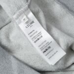 CELINE Triomphe hoodie in cotton and cashmere (2Y377450I-09ME） - 图片 6