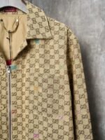 GUCCI GG canvas jacket in camel and dark brown（833305-ZAS81-2137） - 图片 4