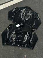 THUG CLUB Tribal Tree Denim Jacket（TCFW-100-01） - 图片 9