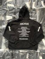 Balenciaga Music Archive Series Connected Zip Up Medium Fit Hoodie （744457TQVA61561） - 图片 4